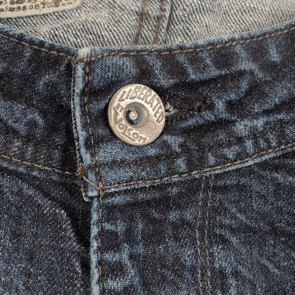 Volcom Men's Blue Denim Jeans Roadhouse Juan Boot Leg Diamond Embroidery Size 29 - Picture 5 of 10